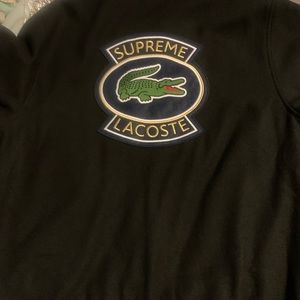 Supreme Lacoste varsity jacket size large